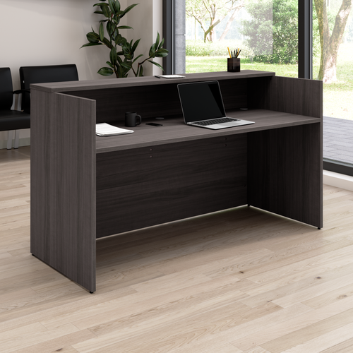 Arrive 72W x 30D Reception Desk with Shelf