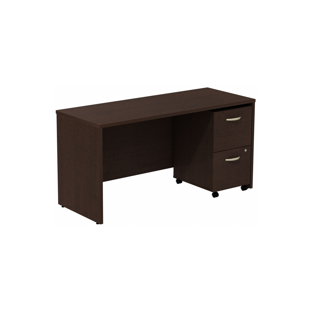 Series C Desk Credenza with 2 Drawer Mobile Pedestal