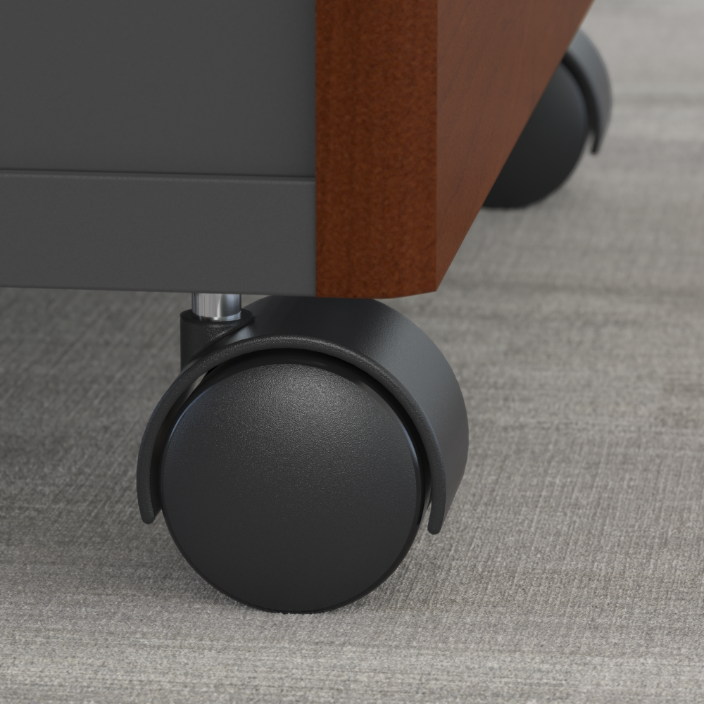 Series C Desk Credenza with 2 Drawer Mobile Pedestal