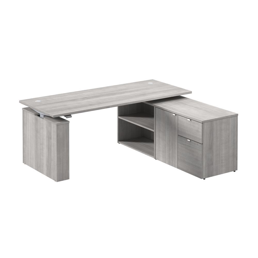 Stratus 72W x 30D Electric Height Adjustable Standing Desk with Storage